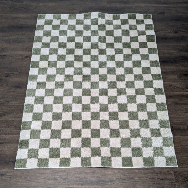 5'2" x 7' Fossay Checkerboard Rug