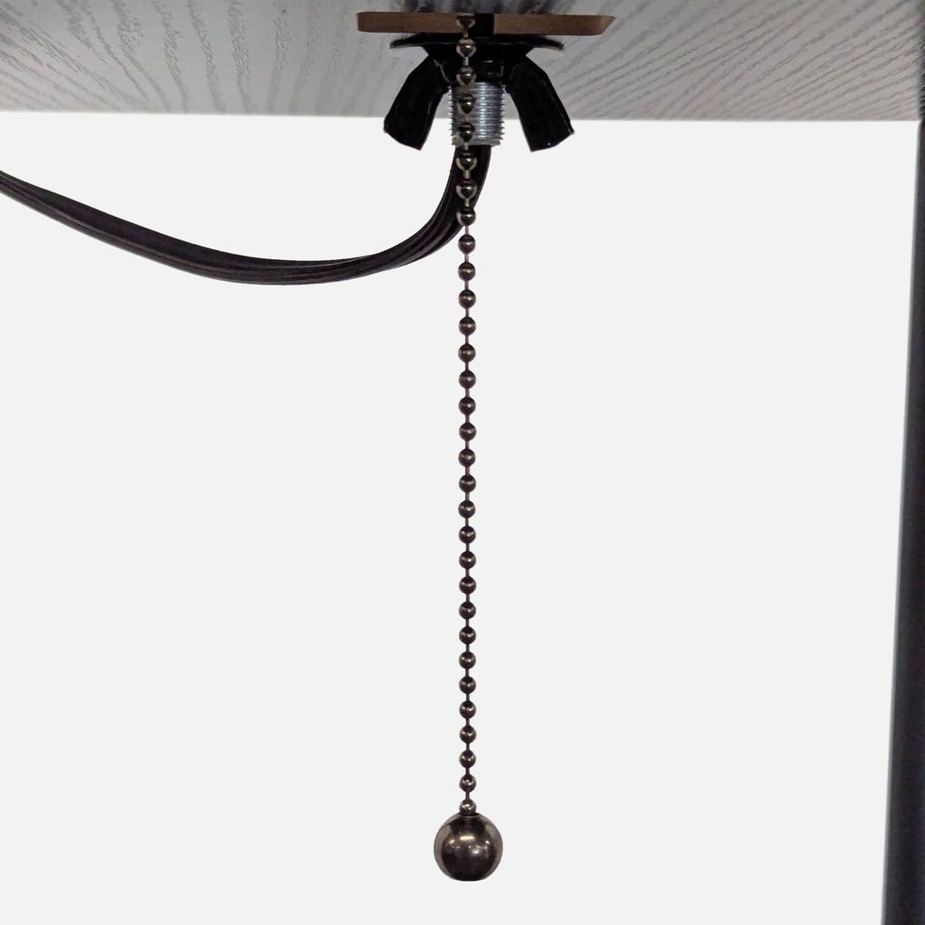Modern Floor Lamp with Storage Shelves and Fabric Shade