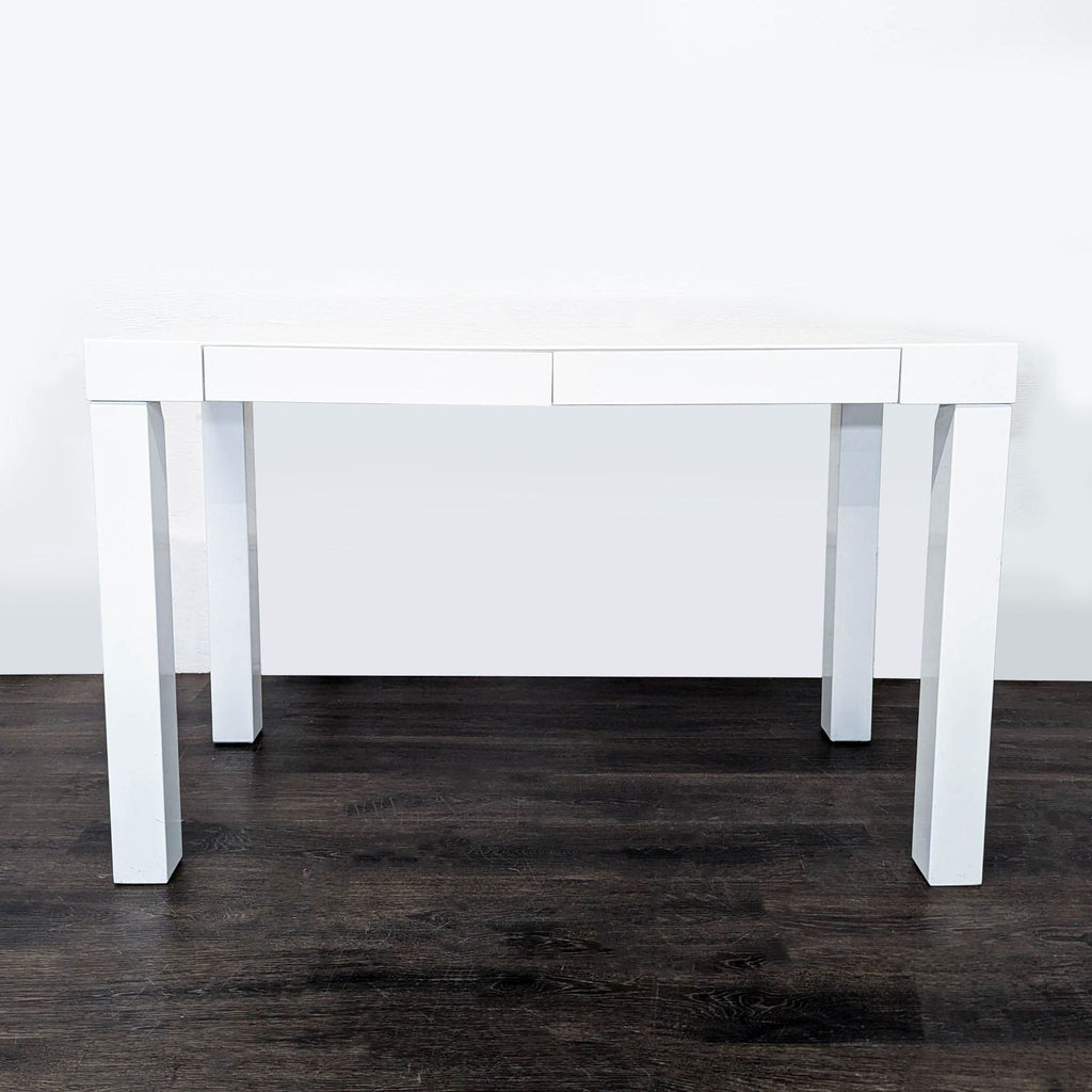 West Elm White Modern Desk with Sleek Minimalist Design - Accepted Offer (27.18% discount)