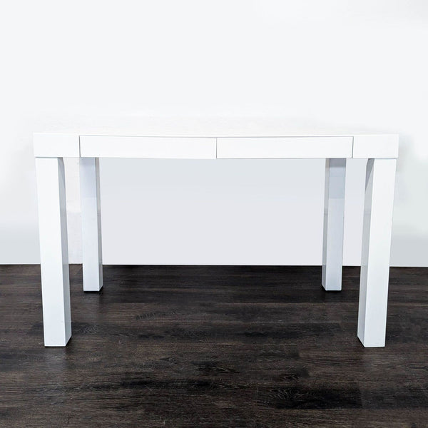 West Elm White Modern Desk with Sleek Minimalist Design - Accepted Offer (27.18% discount)
