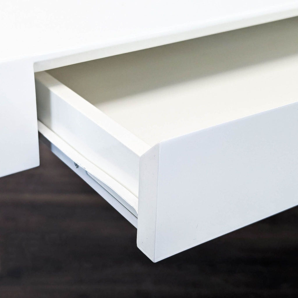 West Elm White Modern Desk with Sleek Minimalist Design - Accepted Offer (27.18% discount)