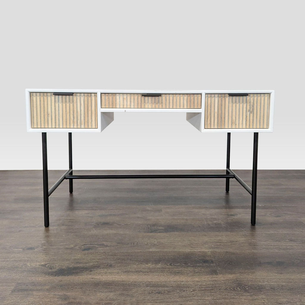 West Elm Quinn Modern Desk with Three Drawers and Raised Shelf - Accepted Offer (34.21% discount)