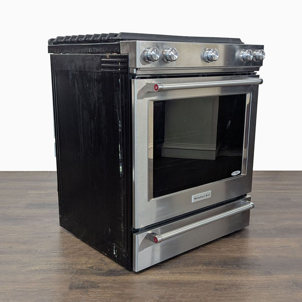 KitchenAid Stainless Steel Gas Range Oven with 5 Burners