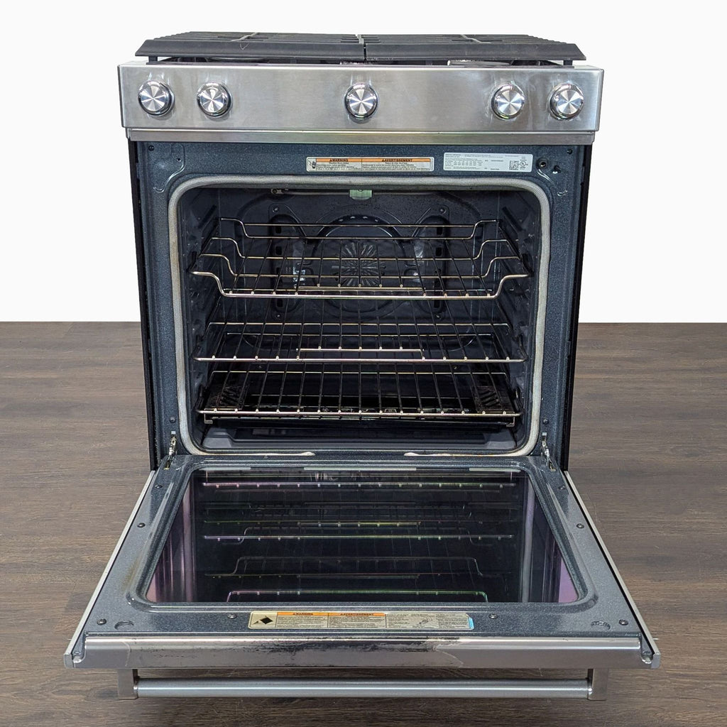 KitchenAid Stainless Steel Gas Range Oven with 5 Burners
