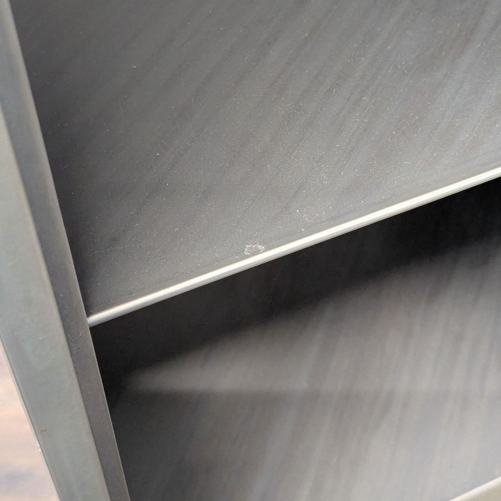 Three Shelf Metal Cabinet with Glass Doors