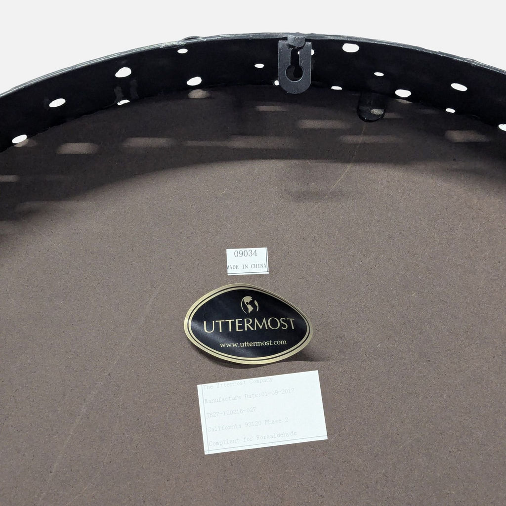 Uttermost Nova Round Metal Mirror