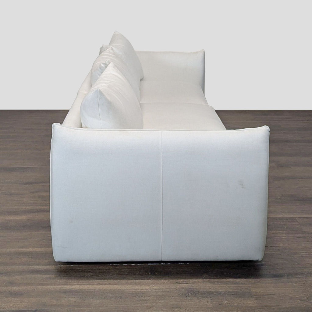 Maiden Home 3-Seat Sofa in White Upholstery