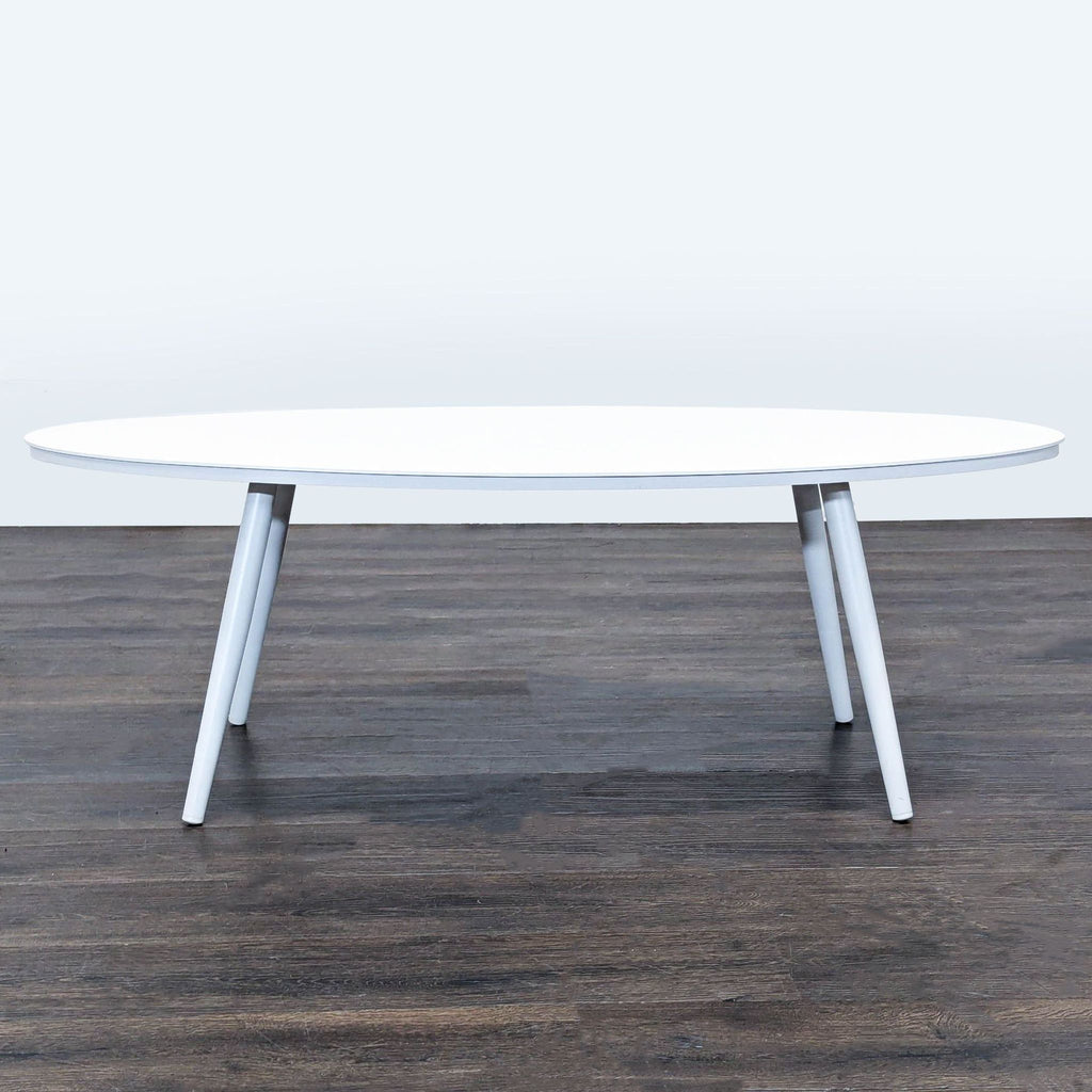 Article Modern White Oval Coffee Table