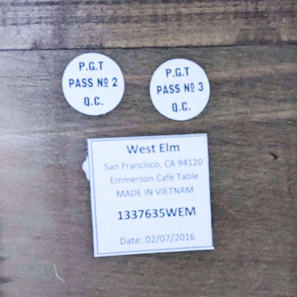 West Elm Emmerson Cafe Table