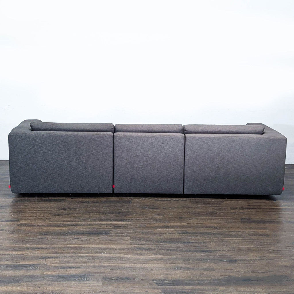 EQ3 Morten Dark Grey 4-Seat Sectional Sofa with Left Chaise