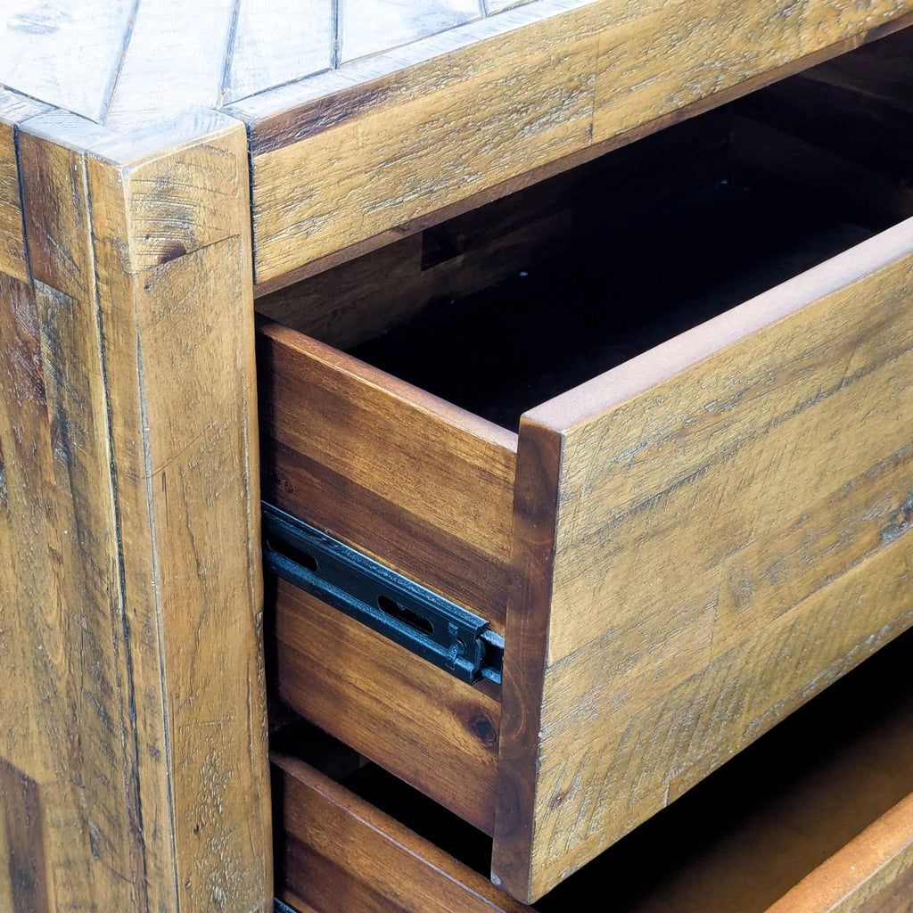 Magnussen River Ridge Rustic 6-Drawer Dresser with Metal Handles
