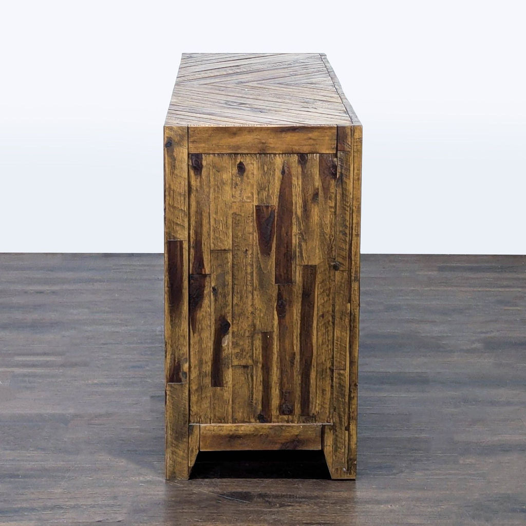 Magnussen River Ridge Rustic 6-Drawer Dresser with Metal Handles