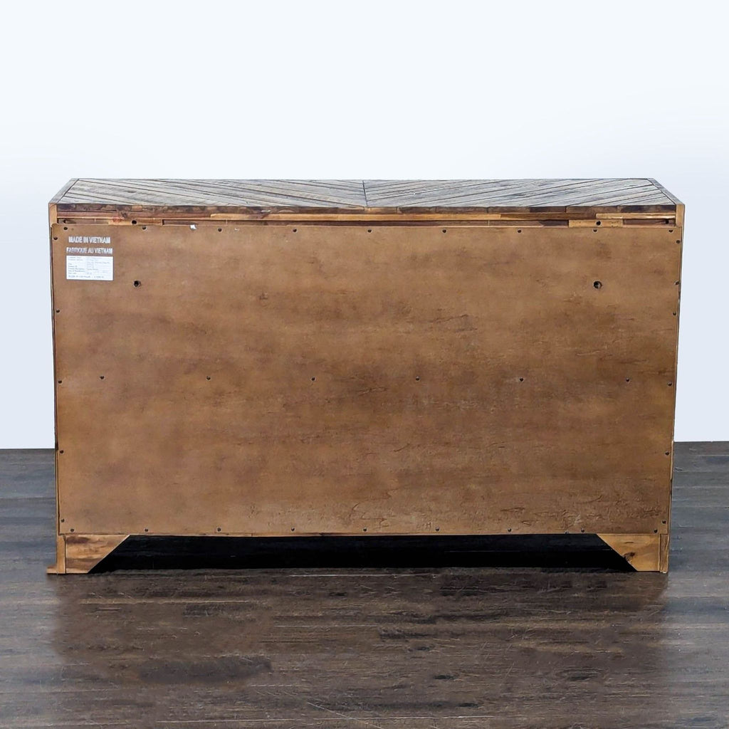 Magnussen River Ridge Rustic 6-Drawer Dresser with Metal Handles