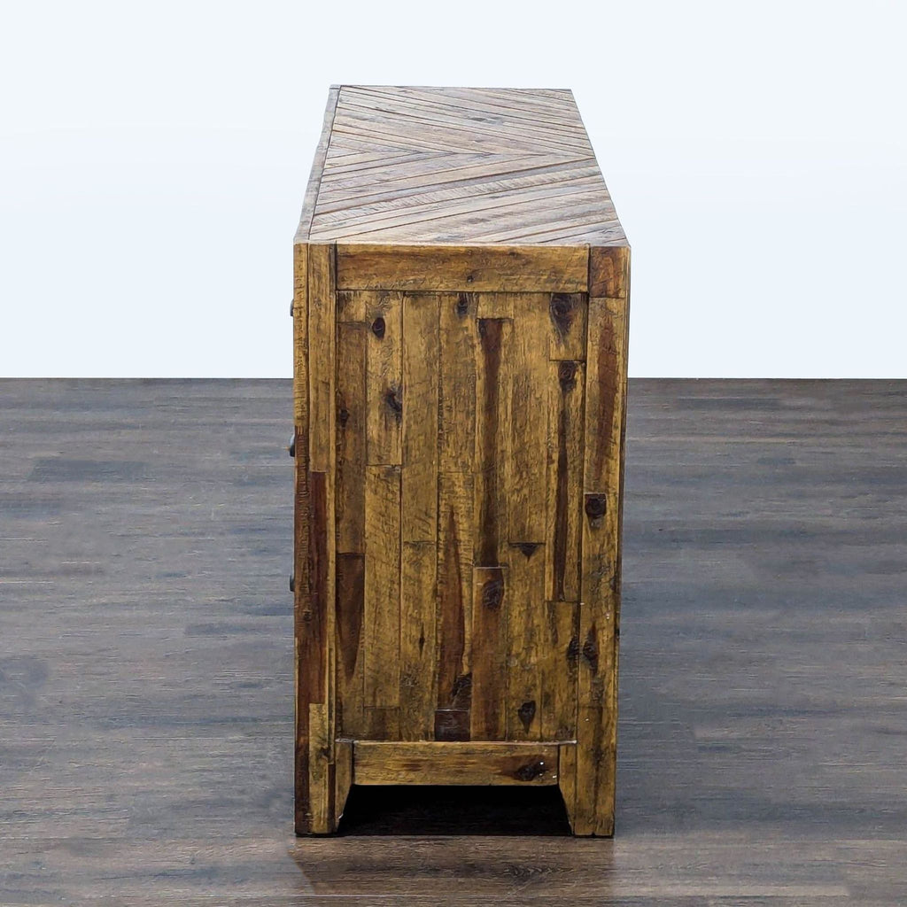 Magnussen River Ridge Rustic 6-Drawer Dresser with Metal Handles