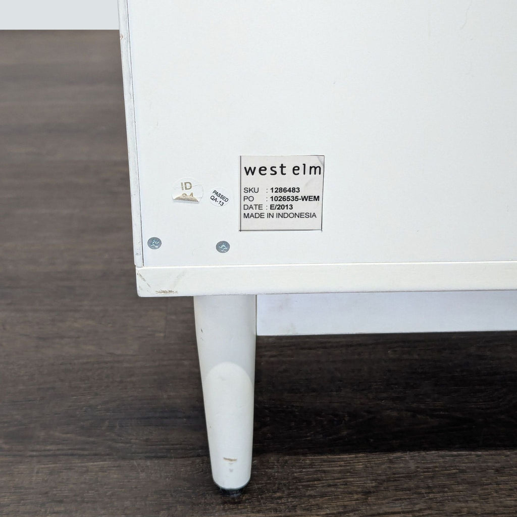 West Elm Two Drawer Nightstand