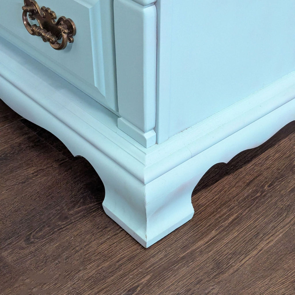 Sumter Blue Classic 6-Drawer Dresser with Brass Handles