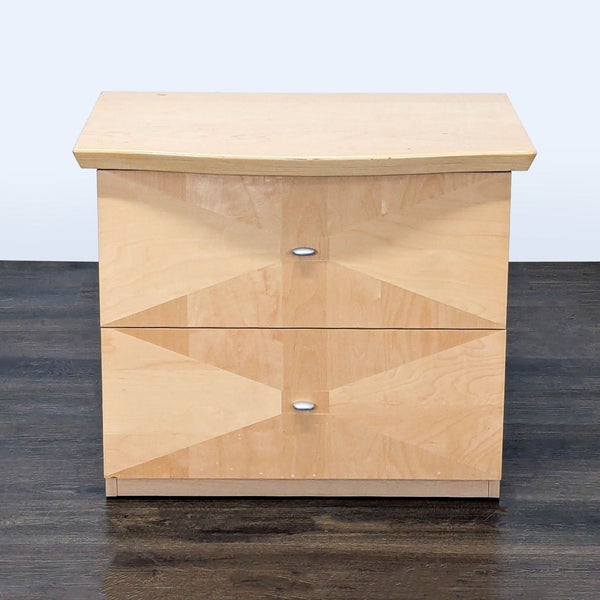 Alf Italia Two Drawer Two Tone Nightstand