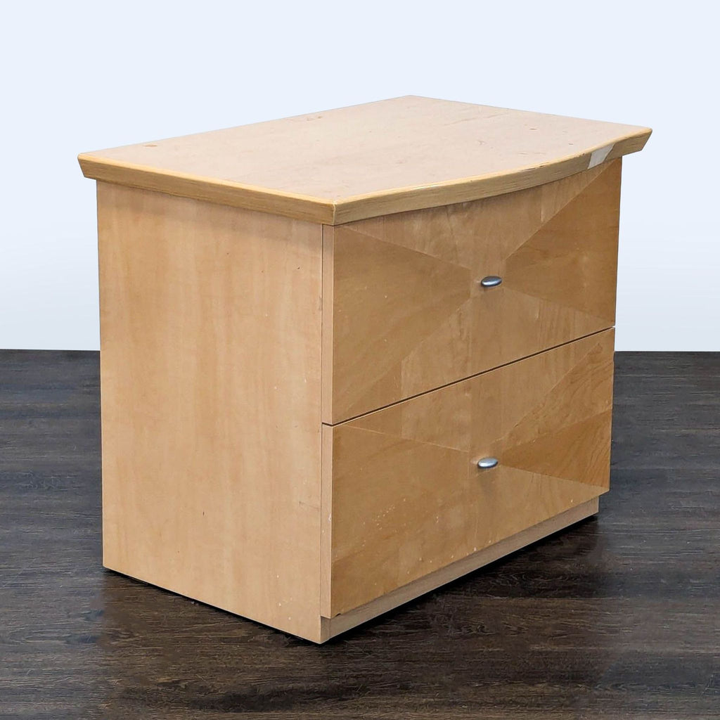 Alf Italia Two Drawer Two Tone Nightstand