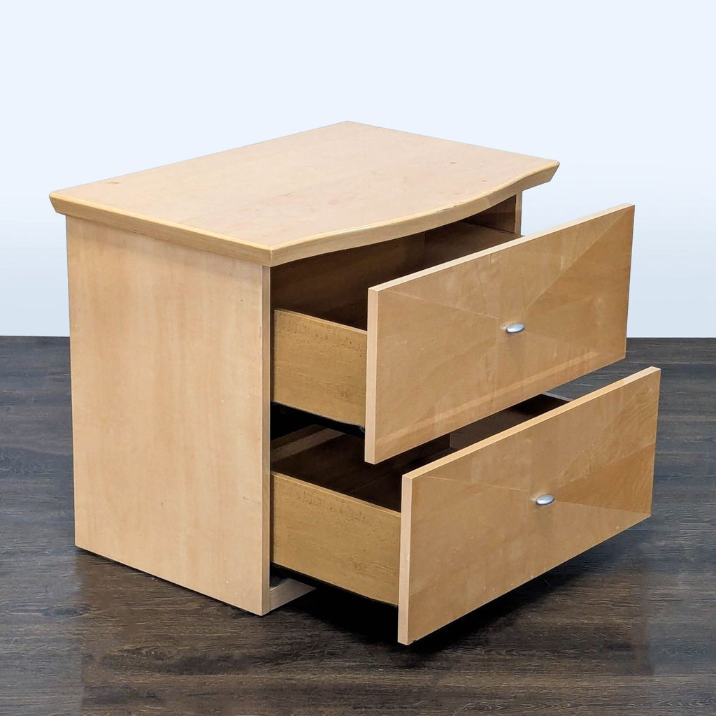 Alf Italia Two Drawer Two Tone Nightstand