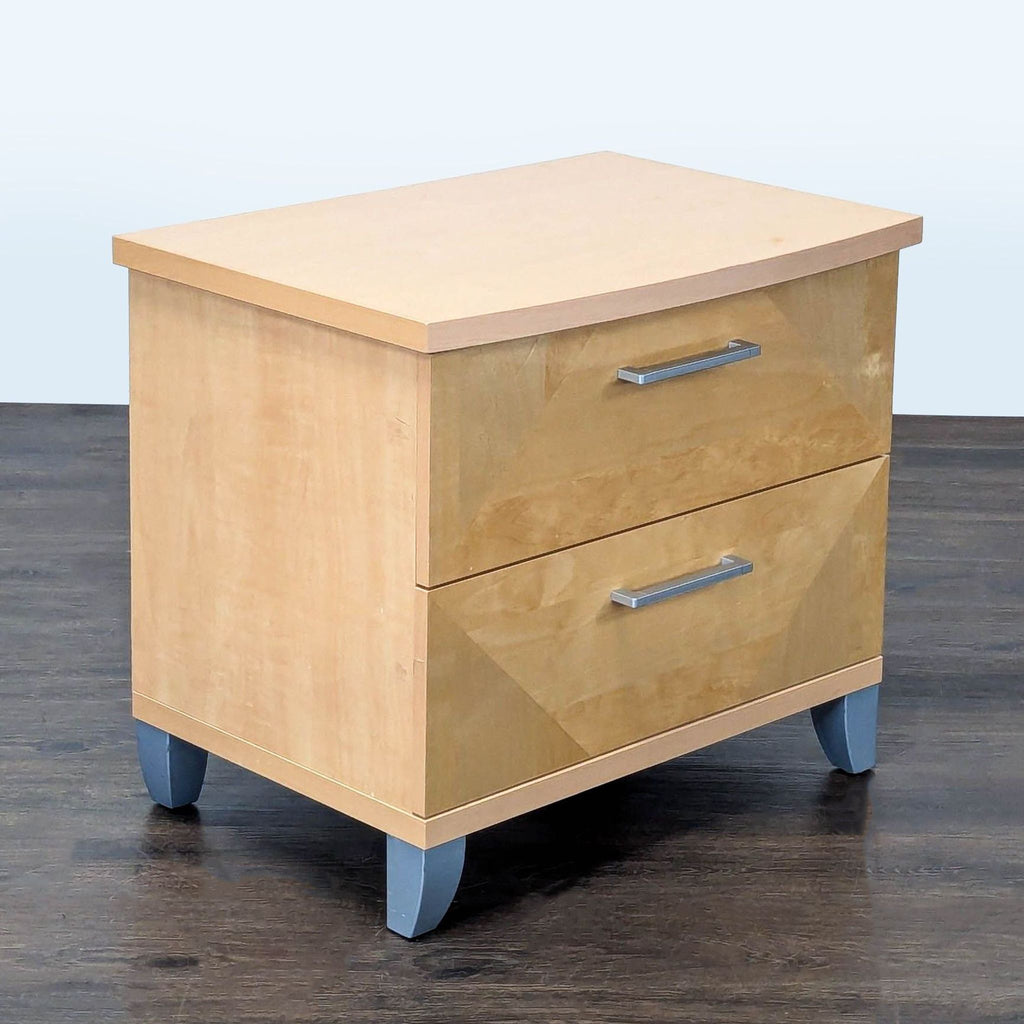Alf Italia Two Tone Two Drawer Nightstand