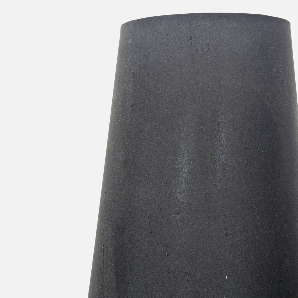 Jonathan Adler lighting: contemporary table lamp with clear crystal base and elegant black shade.