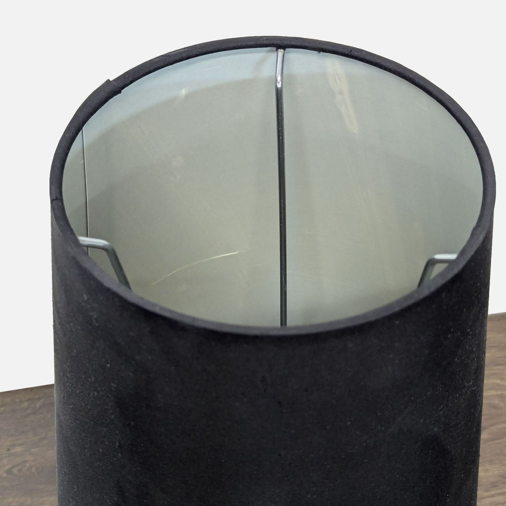 Jonathan Adler Claridge Lead Crystal Table Lamp with Black Shade