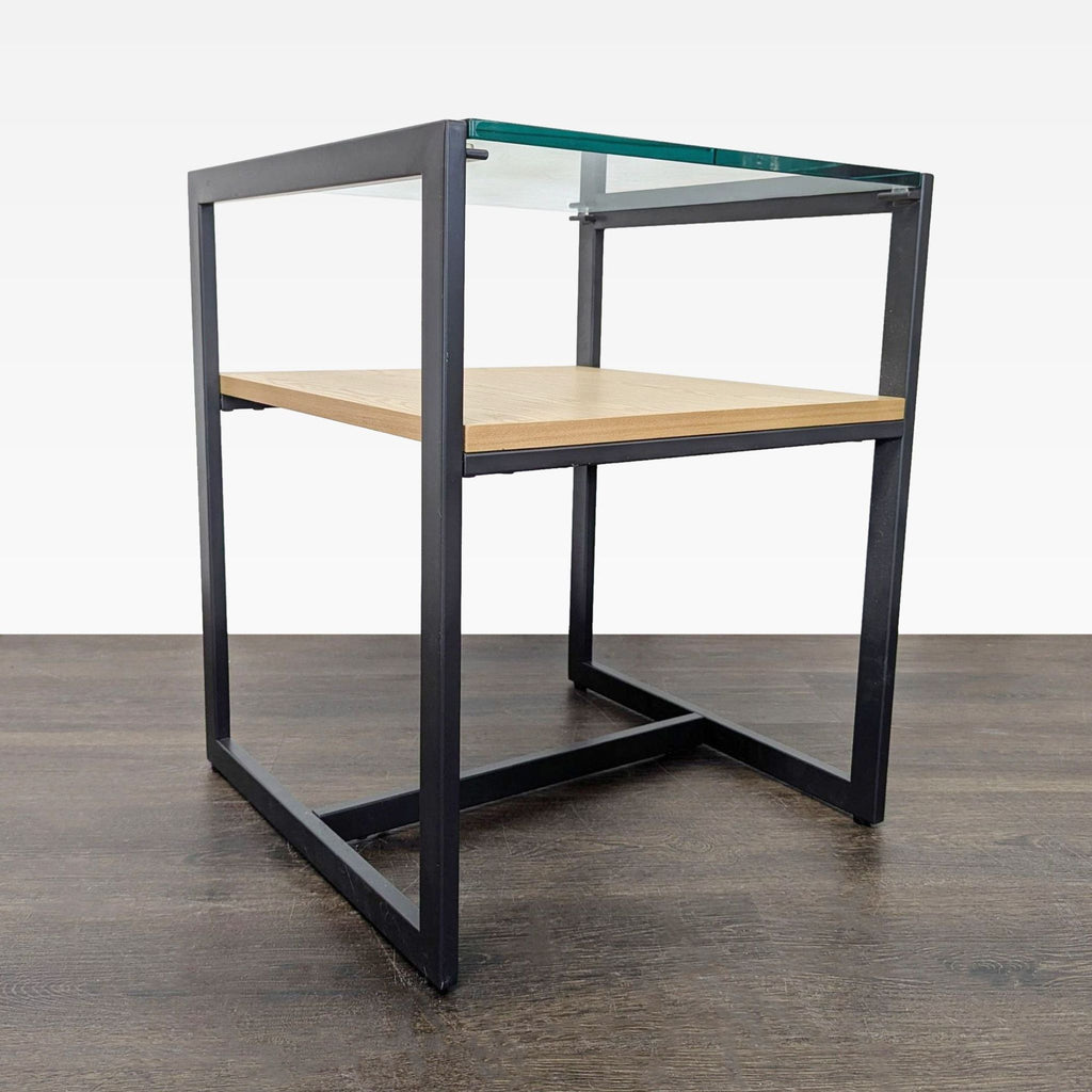 Two Tier Metal End Table