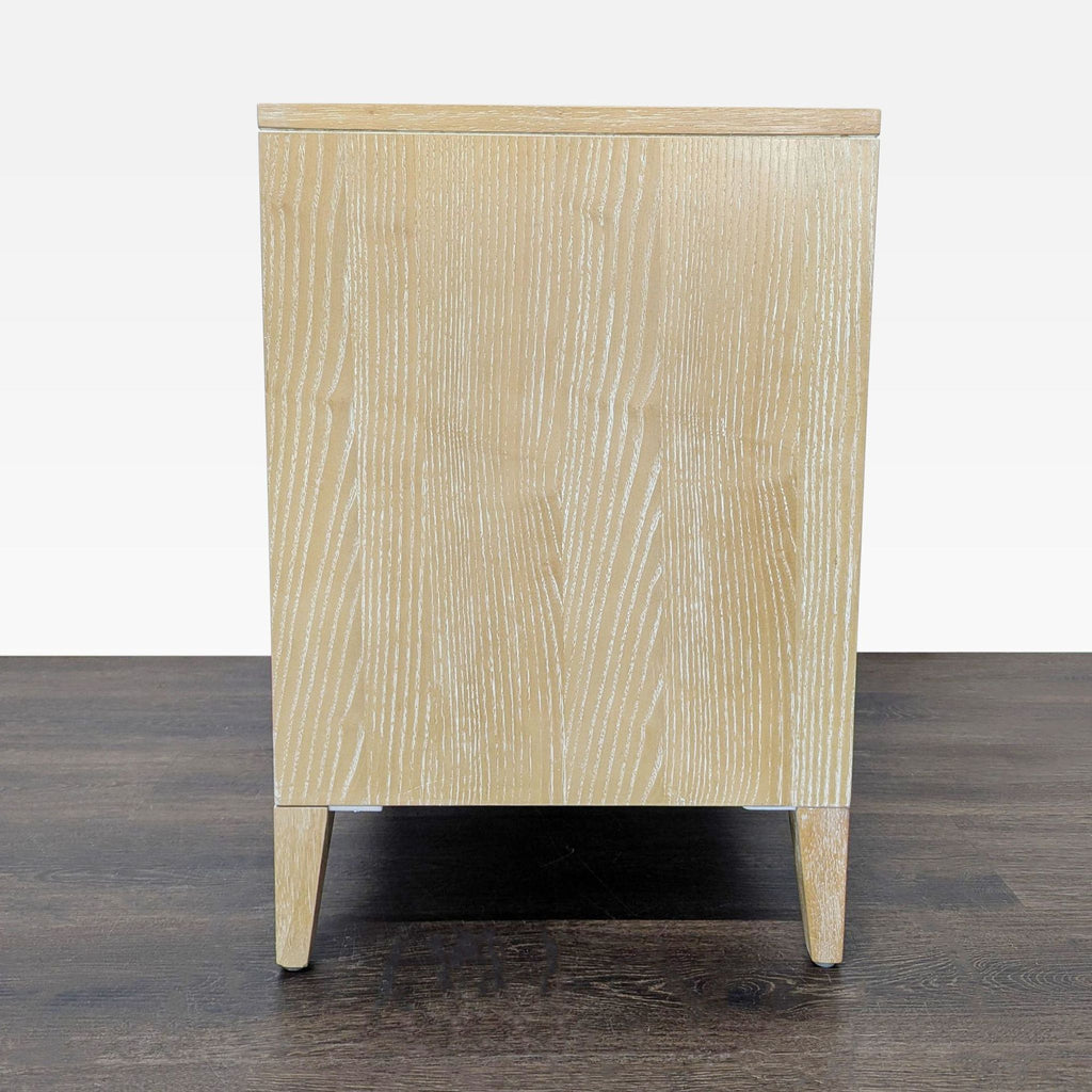 Anthropologie Two Drawer Wood Nightstand