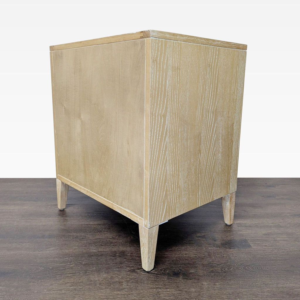 Anthropologie Two Drawer Wood Nightstand