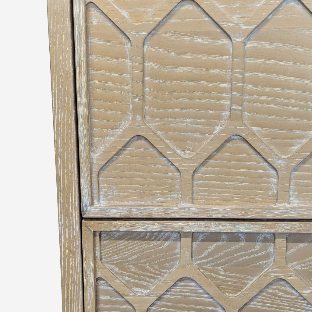 Anthropologie Two Drawer Wood Nightstand