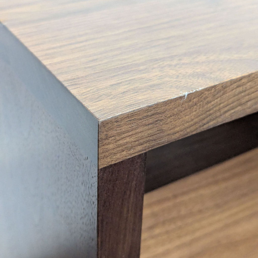 Room & Board Two Drawer Wood Console Table