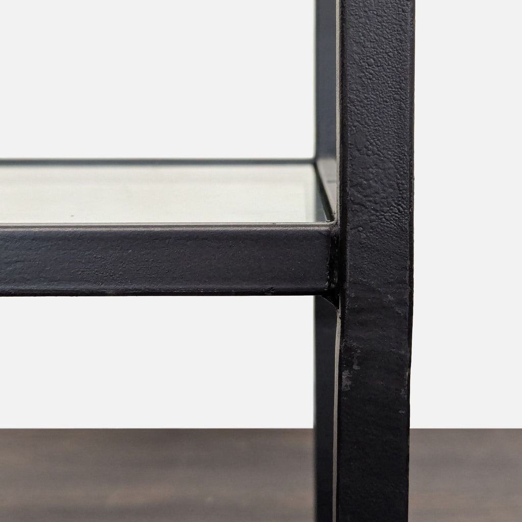 Pair of Metal and Glass Nesting Tables