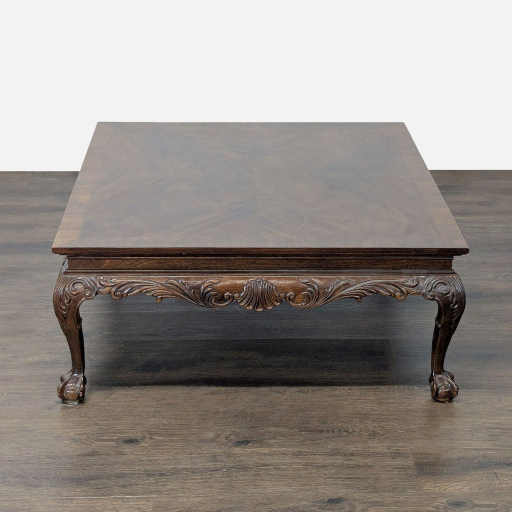 Vintage Drexel Heritage Carved Coffee Table