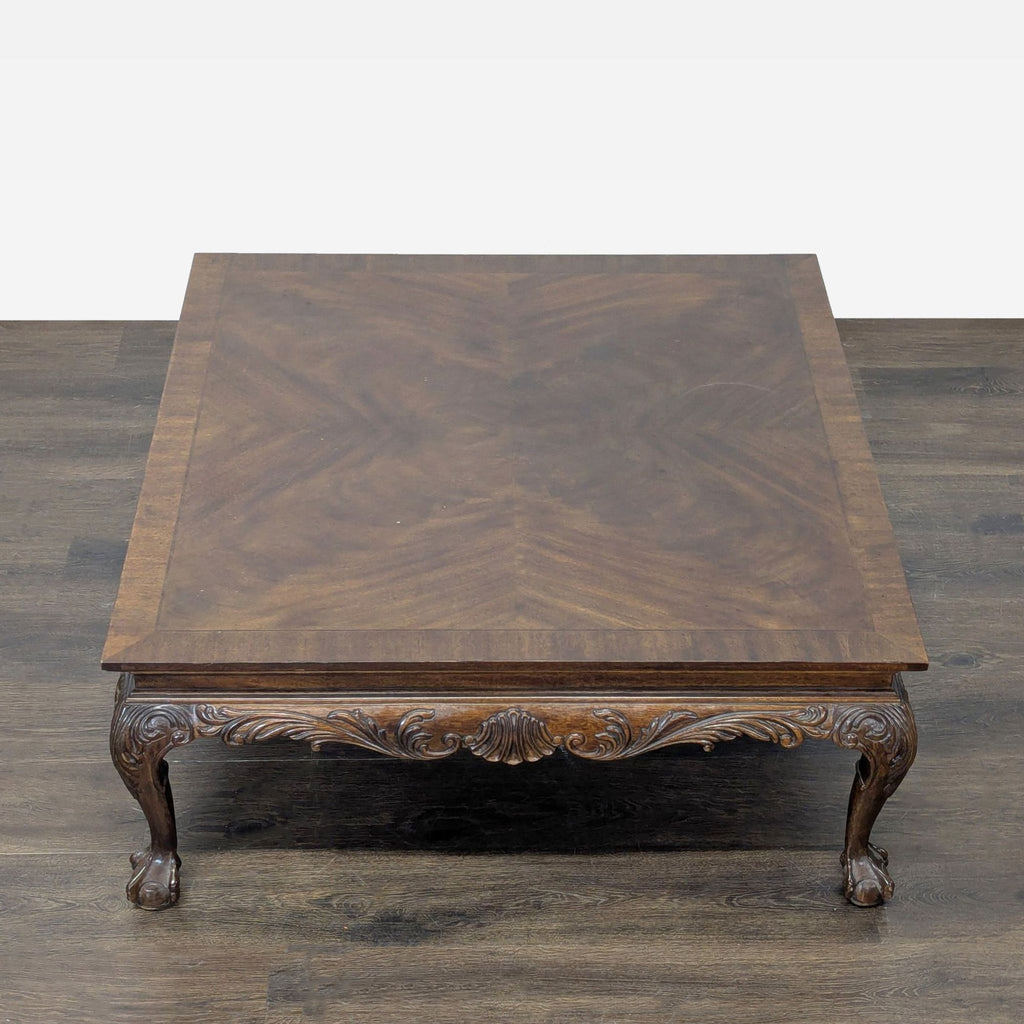 Vintage Drexel Heritage Carved Coffee Table