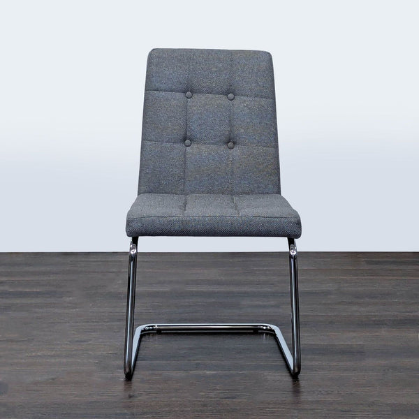 CB2 Button Tufted Dining Chair on a Metal Frame - Accepted Offer (12.99% discount)