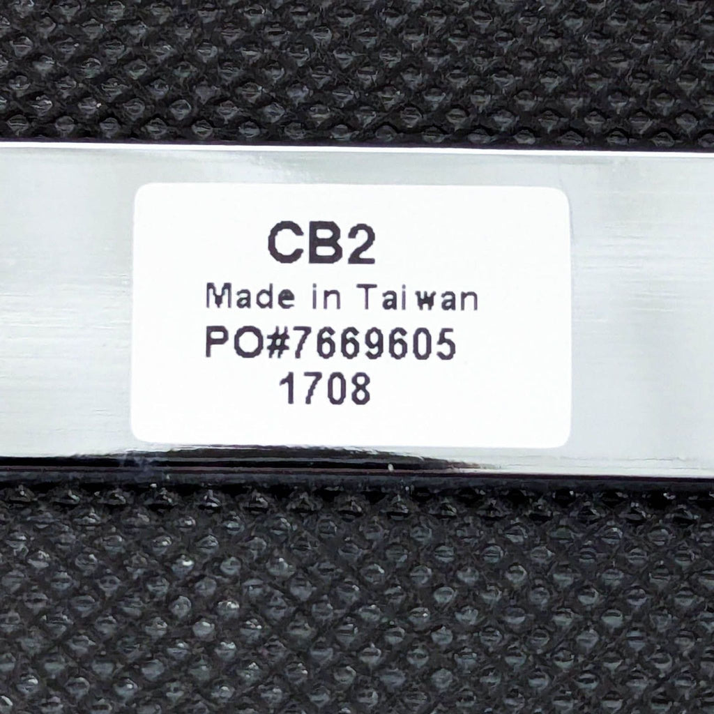 CB2 Button Tufted Dining Chair on a Metal Frame - Accepted Offer (12.99% discount)