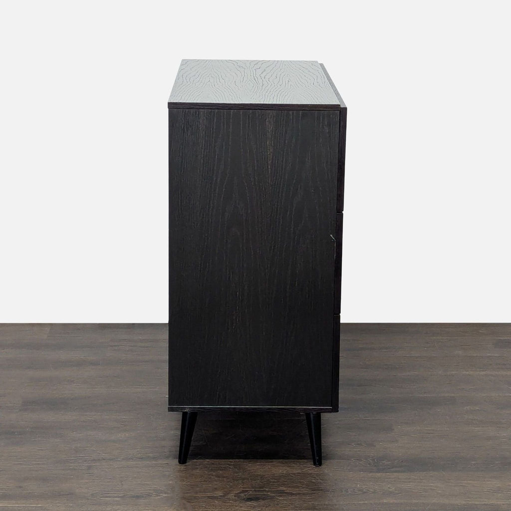 West Elm Adams Modern 3-Drawer Dresser in Espresso Wood Finish