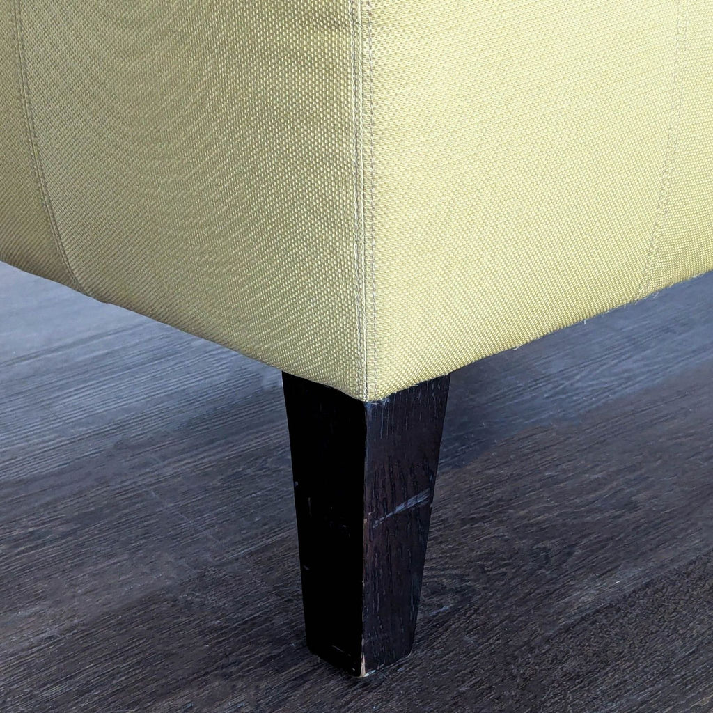 Modern Armless Lounge Chair with Matching Accent Pillow