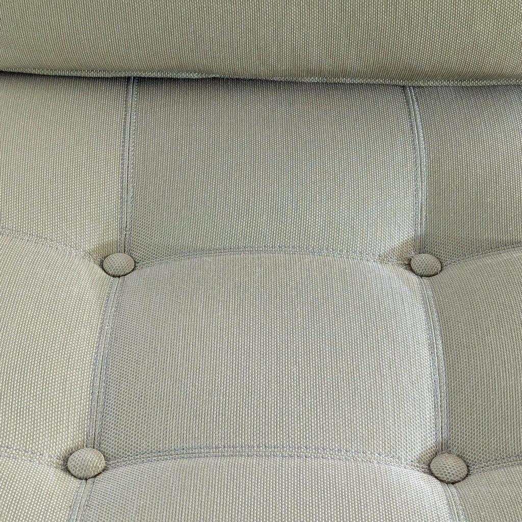 Modern Armless Lounge Chair with Matching Accent Pillow
