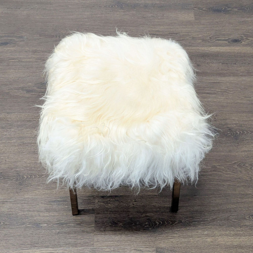 CB2 Sheepskin Stool
