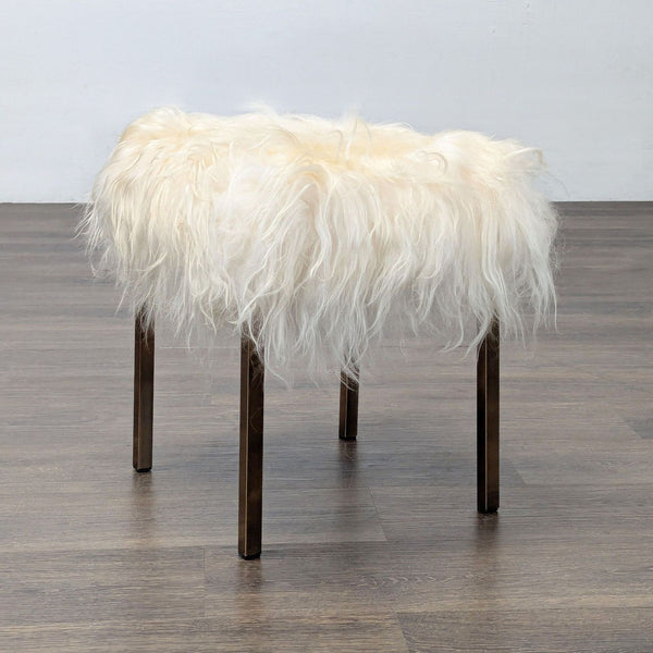 CB2 Sheepskin Stool