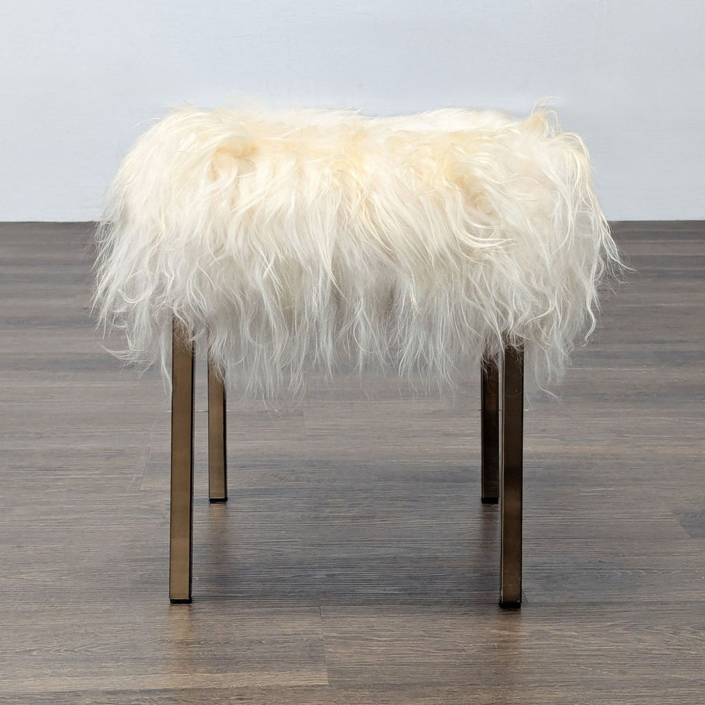 CB2 Sheepskin Stool