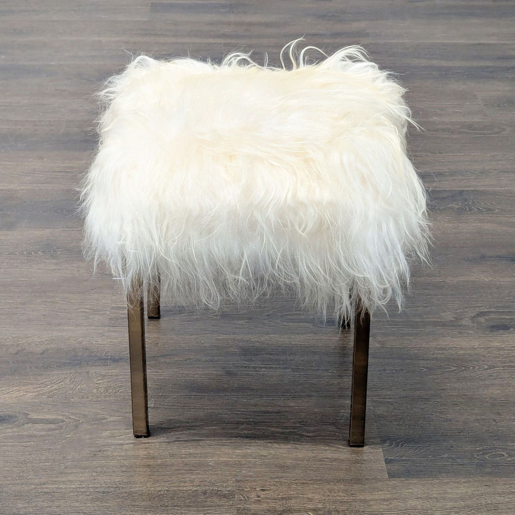 CB2 Sheepskin Stool