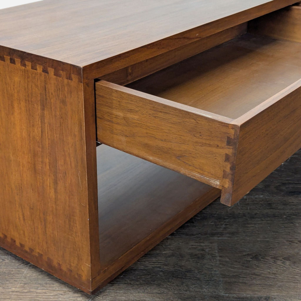 Crate & Barrel Two Drawer Storage Bench