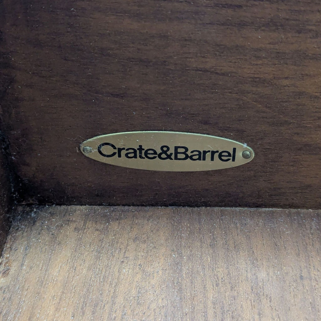 Crate & Barrel Two Drawer Storage Bench