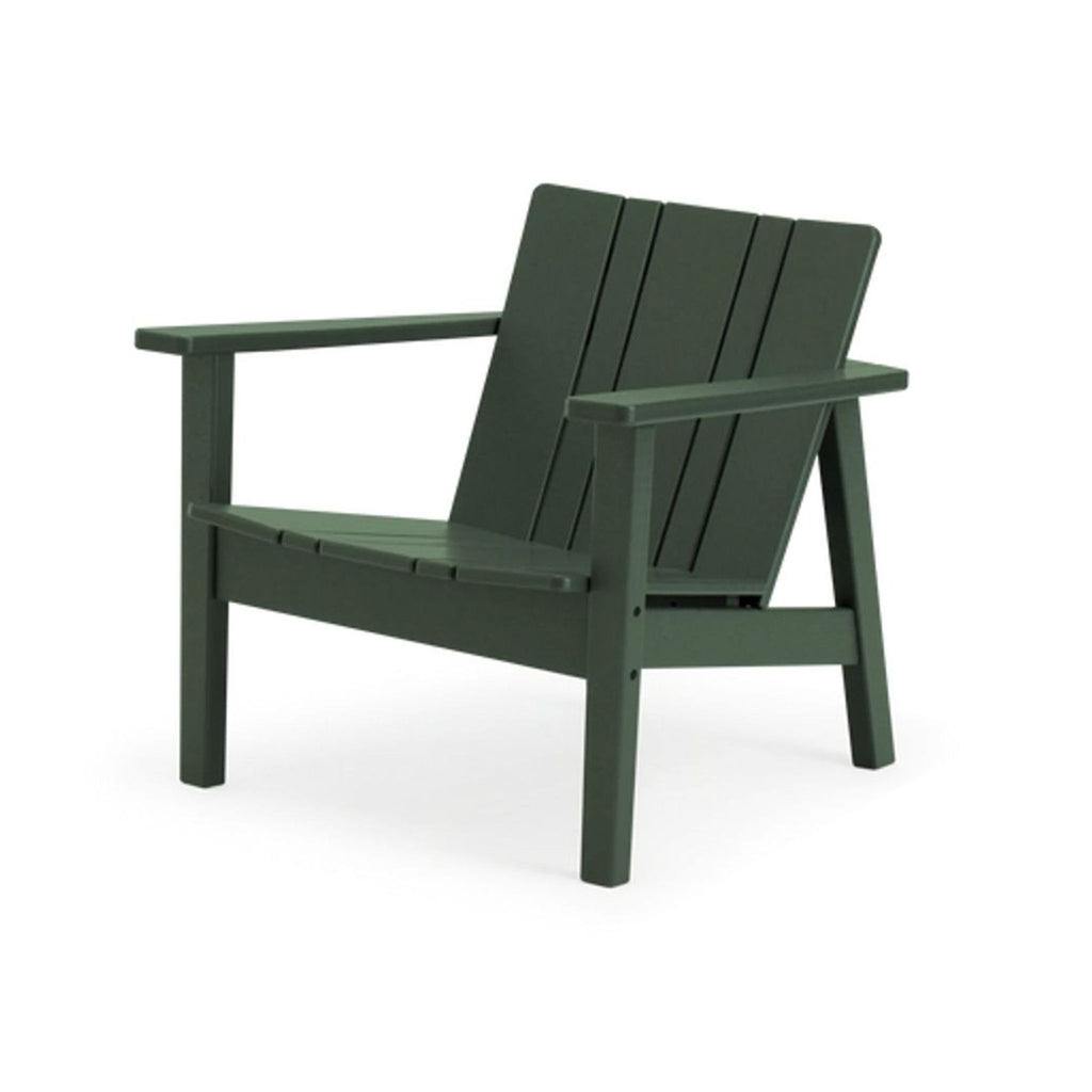 Neighbor Polywood Outdoor Adirondack Chair in Dark Green