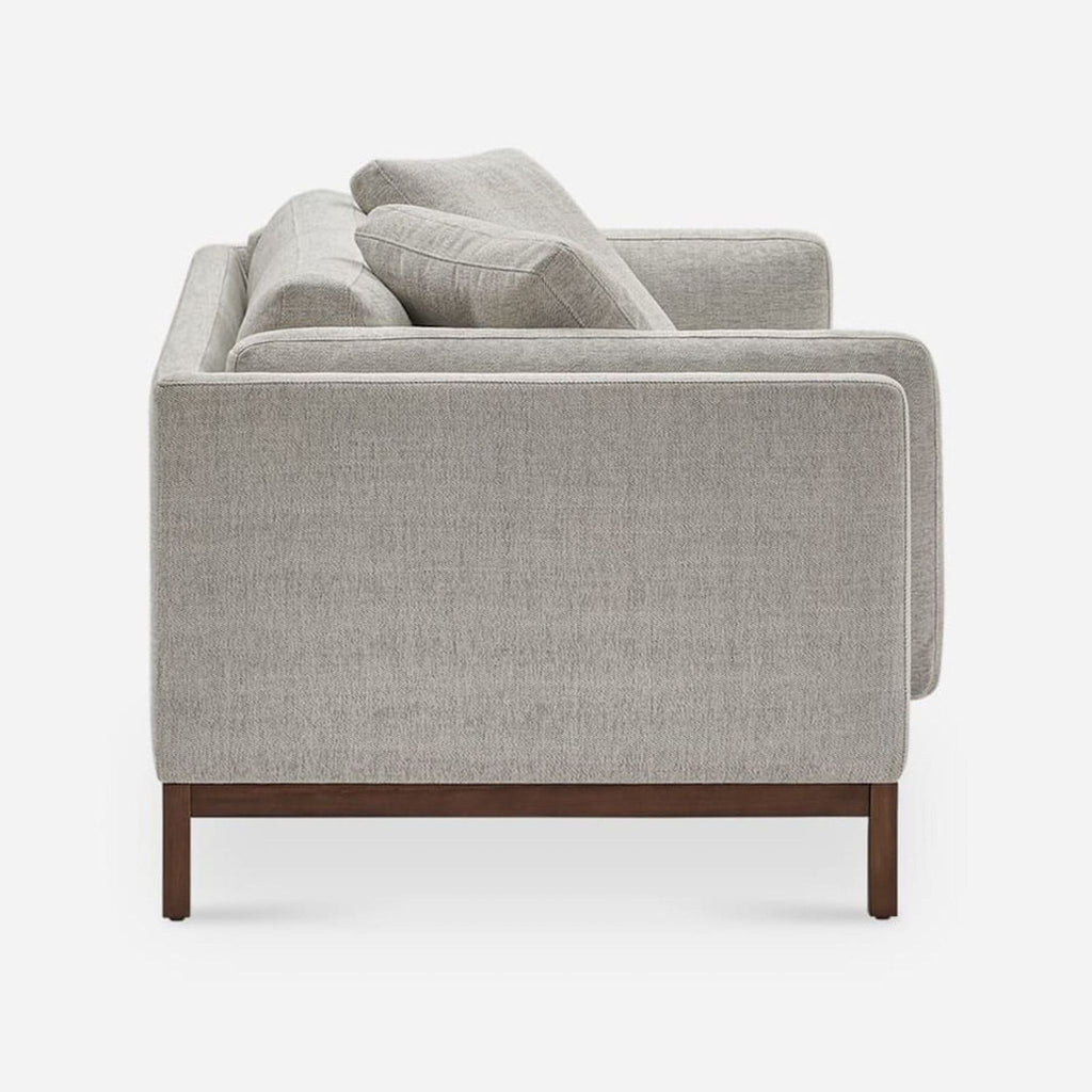 Opal beige Castlery loveseat offering comfortable, stylish seating with plush cushions and a minimalist design.