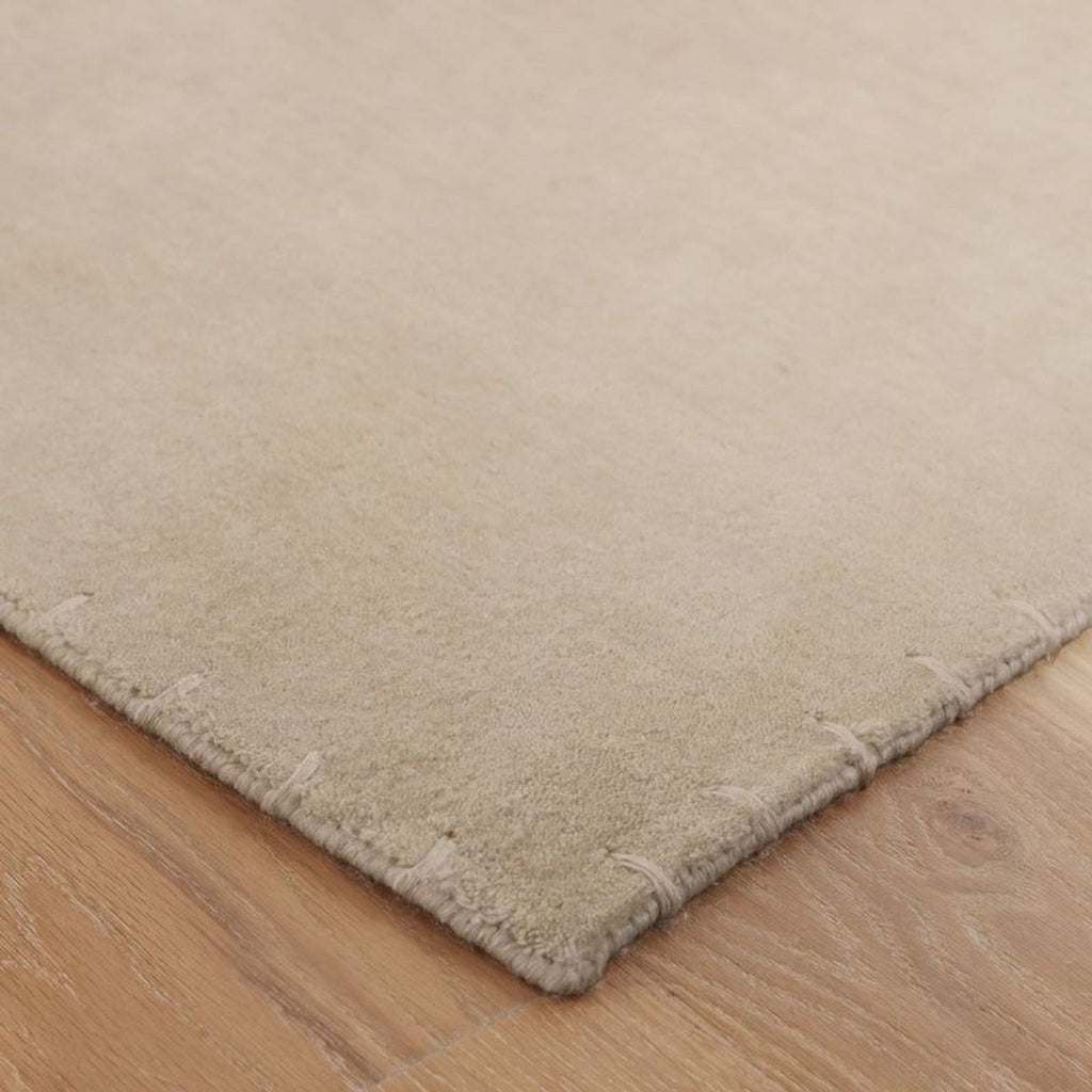 Neutral-toned, high-quality rug from The Citizenry, adding warmth and comfort to various home settings.