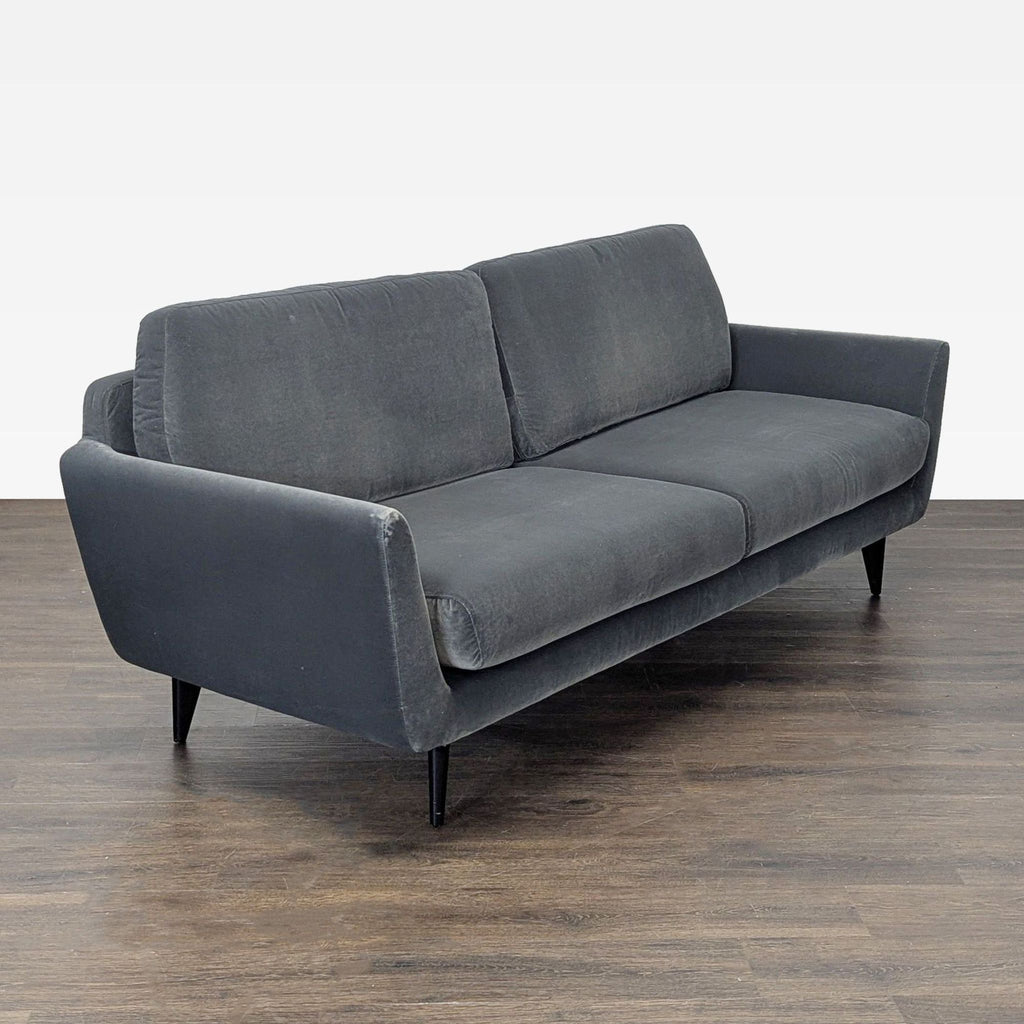 Sits For Crate And Barrel 3-Seat Dark Gray Sofa