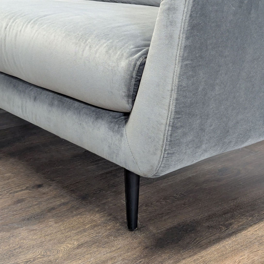 Sits For Crate And Barrel 3-Seat Dark Gray Sofa